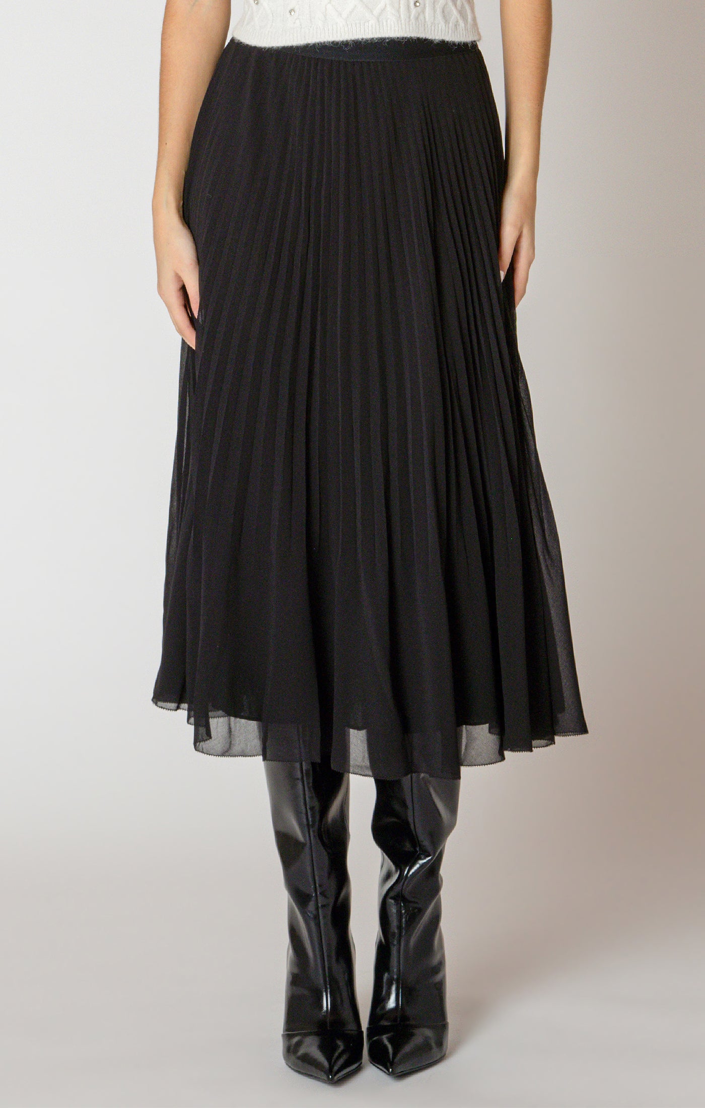 Echo Lines Midi Skirt