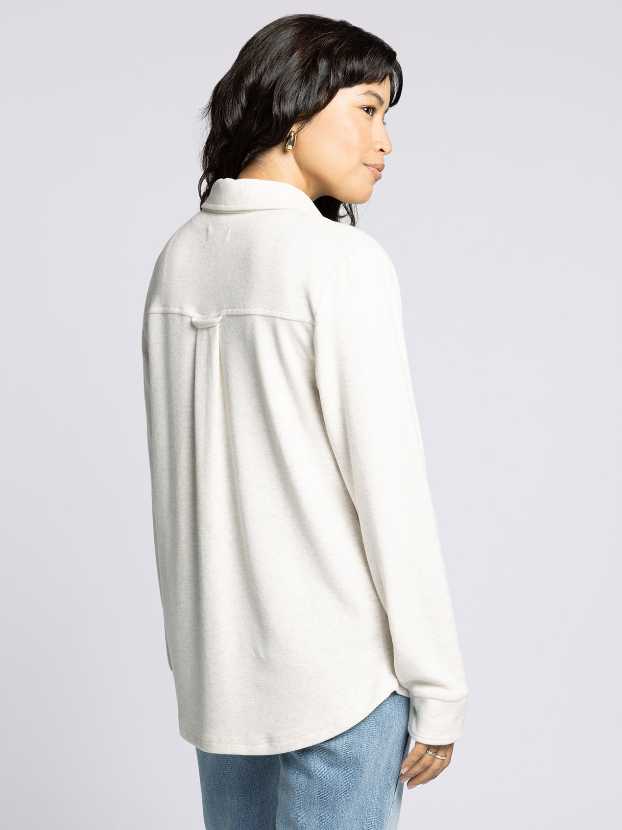 Cassian Shirt in Heather Oatmeal