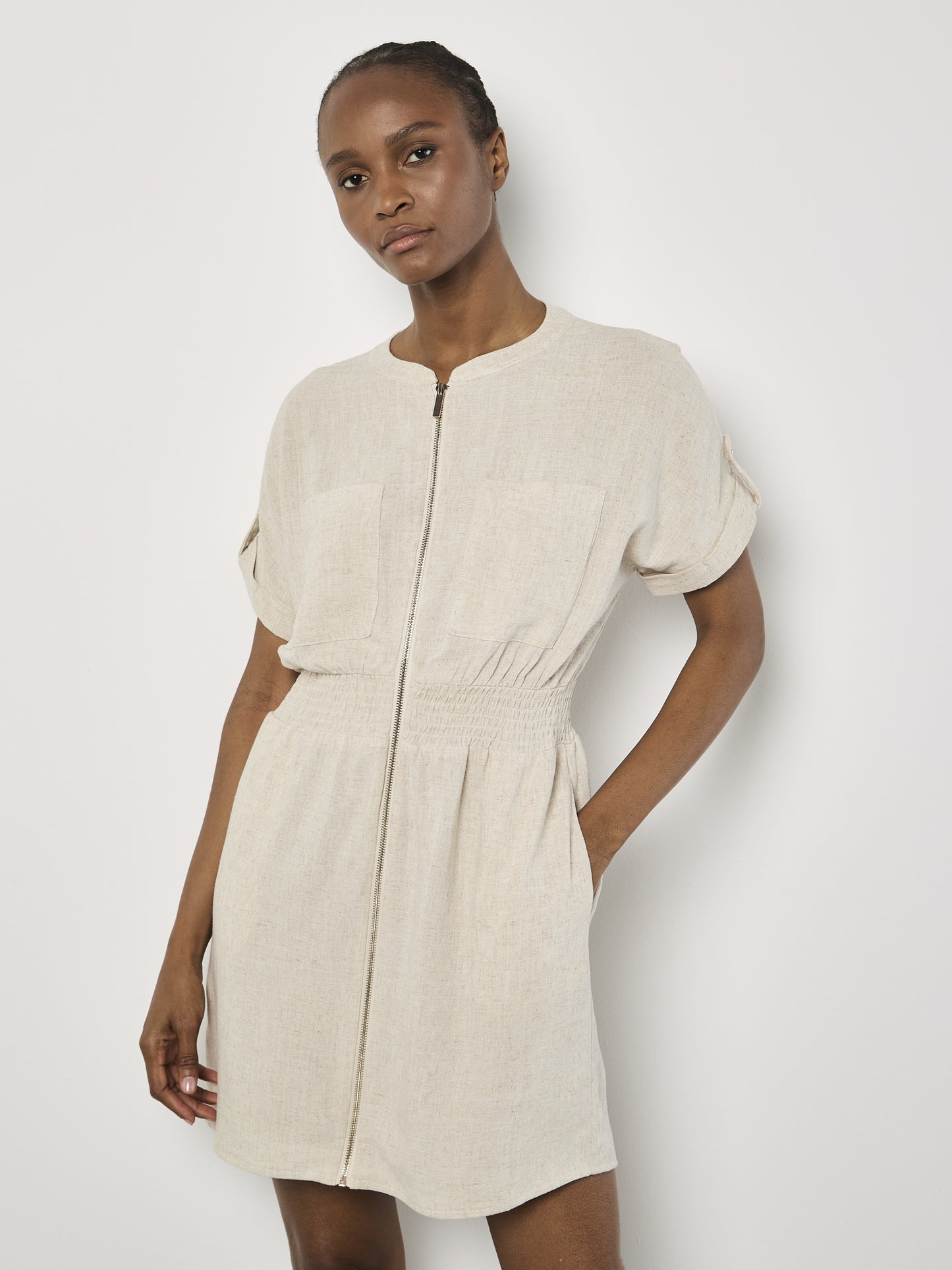 Jump In Utility Dress Natural