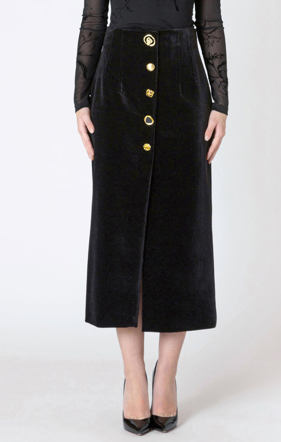 Velvet Hour Midi Skirt