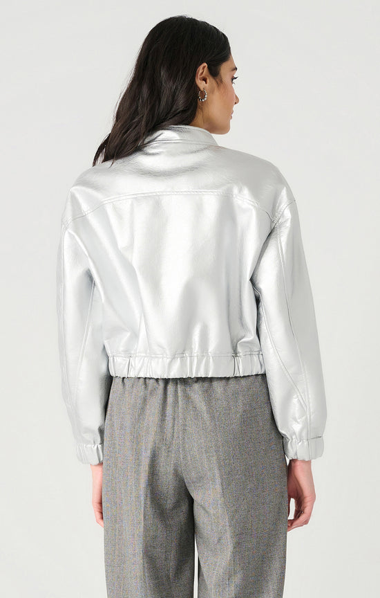 Metallic Moment Bomber Jacket