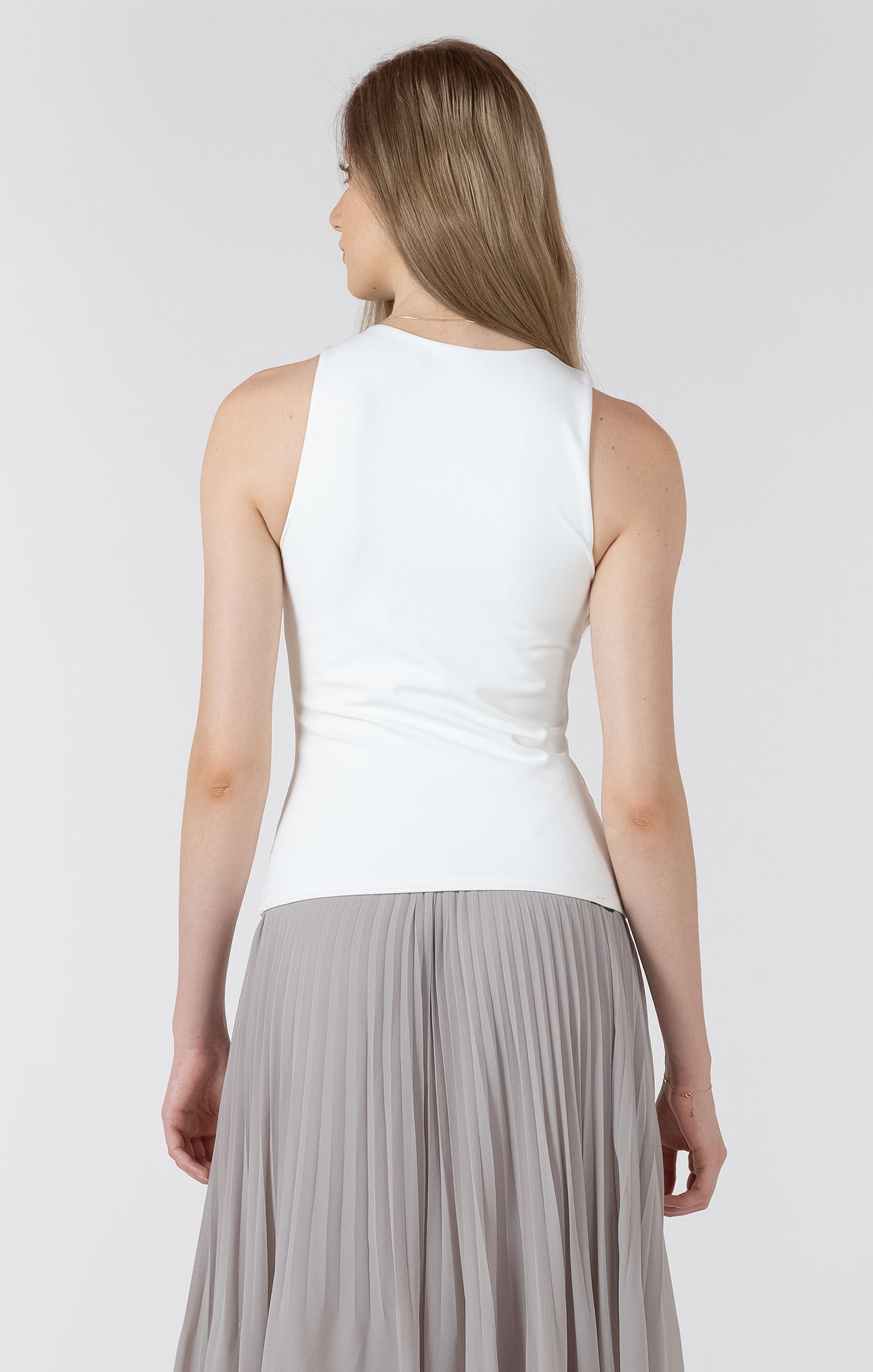 Base Layer Tank in White