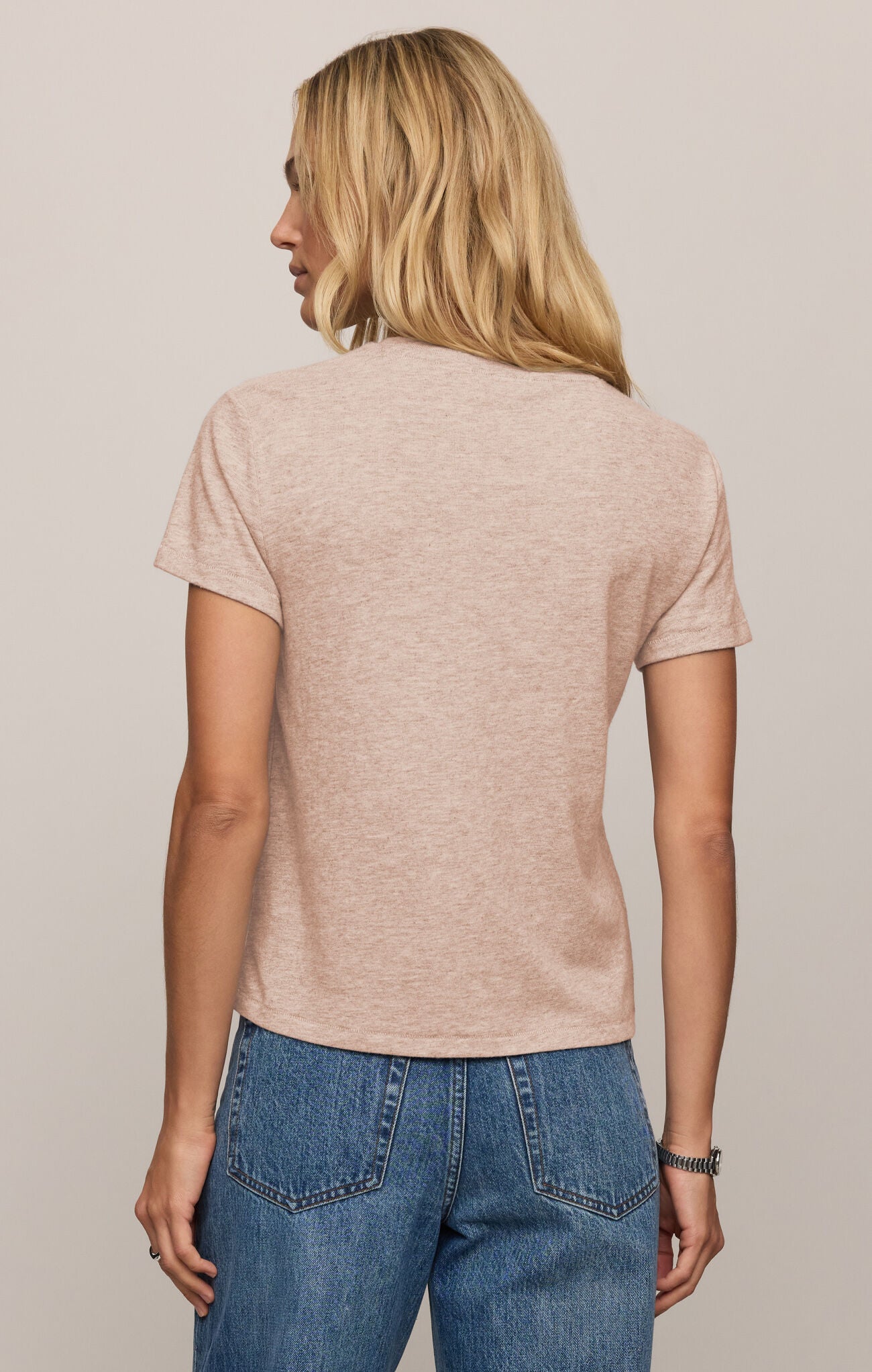 Tourist Tee in Heather Ash