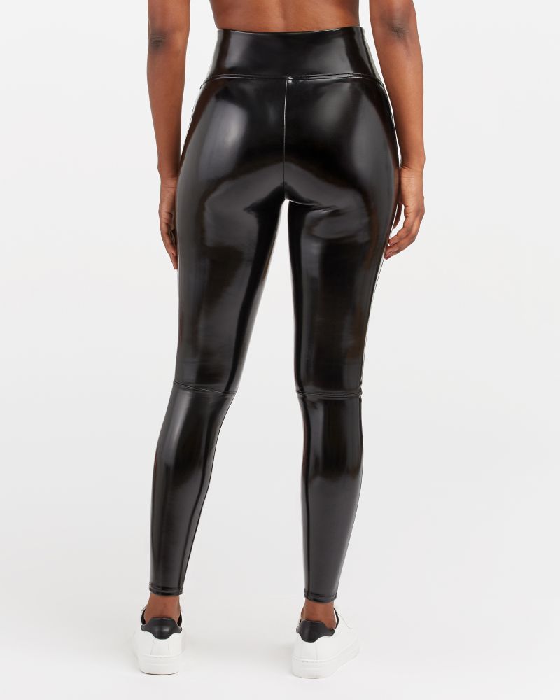 Shannon Stretch Leggings- Faux Black Leather- By Bailey's Blossoms –  Sublime Flamingo Boutique LLC
