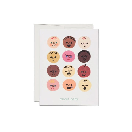 Baby Faces Baby Greeting Card