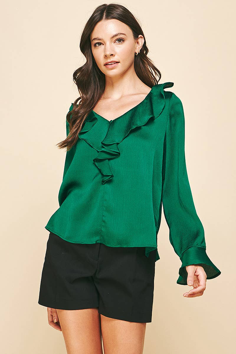 Jen Satin Blouse