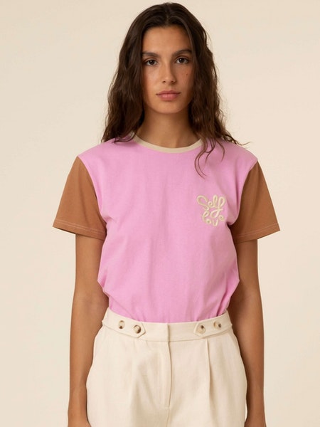 Load image into Gallery viewer, Sona Embroidered Tee
