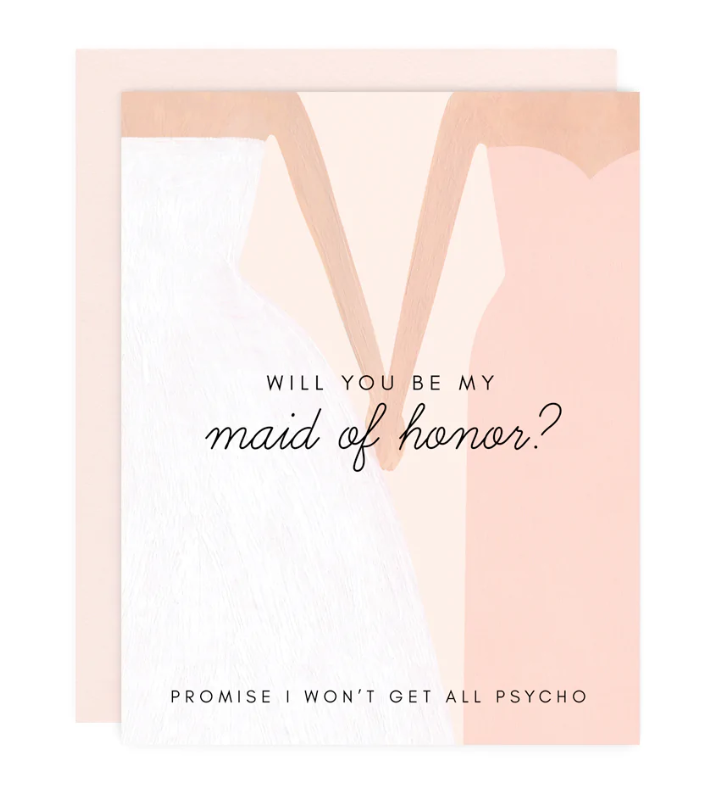 Be My Maid of Honor Greeting Card