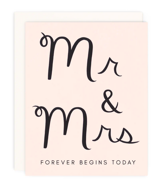 Mr. and Mrs. Forever Greeting Card