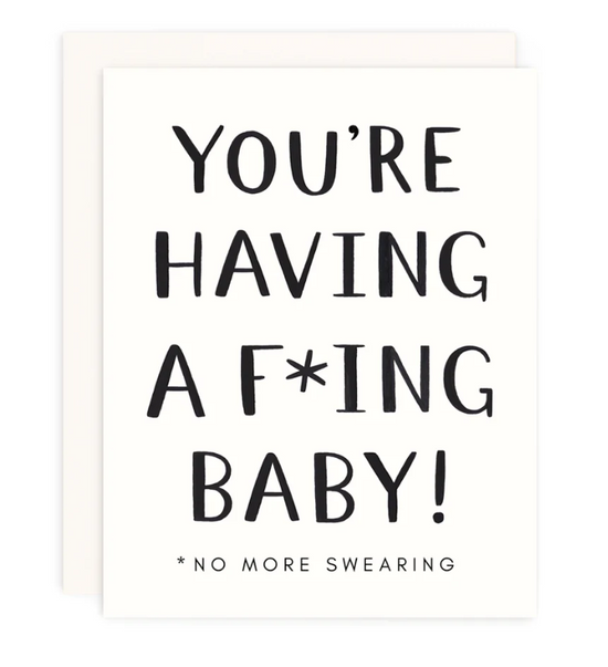 No More Swearing Greeting Card