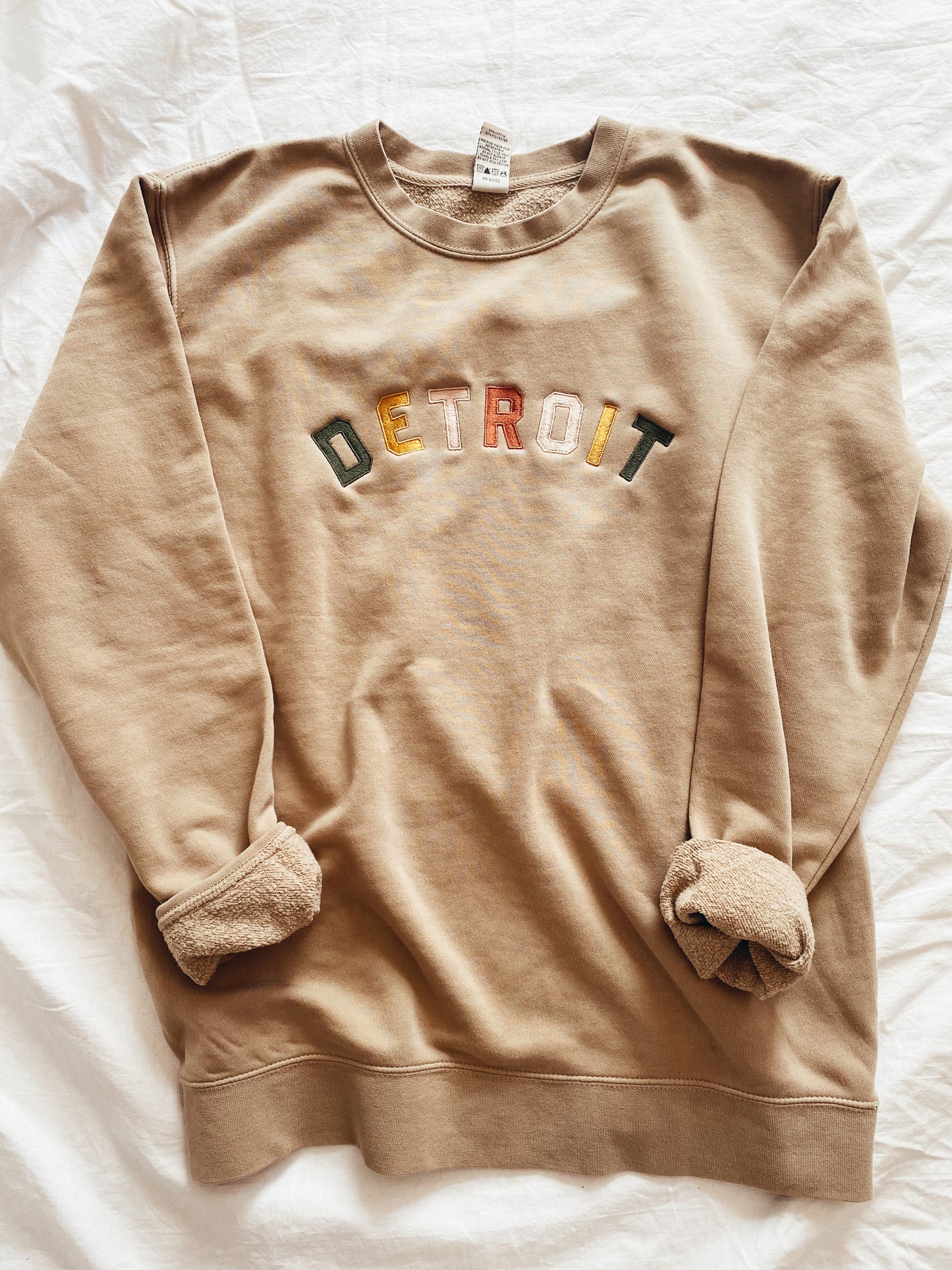 Load image into Gallery viewer, Multi-Color Detroit Embroidered Crewneck
