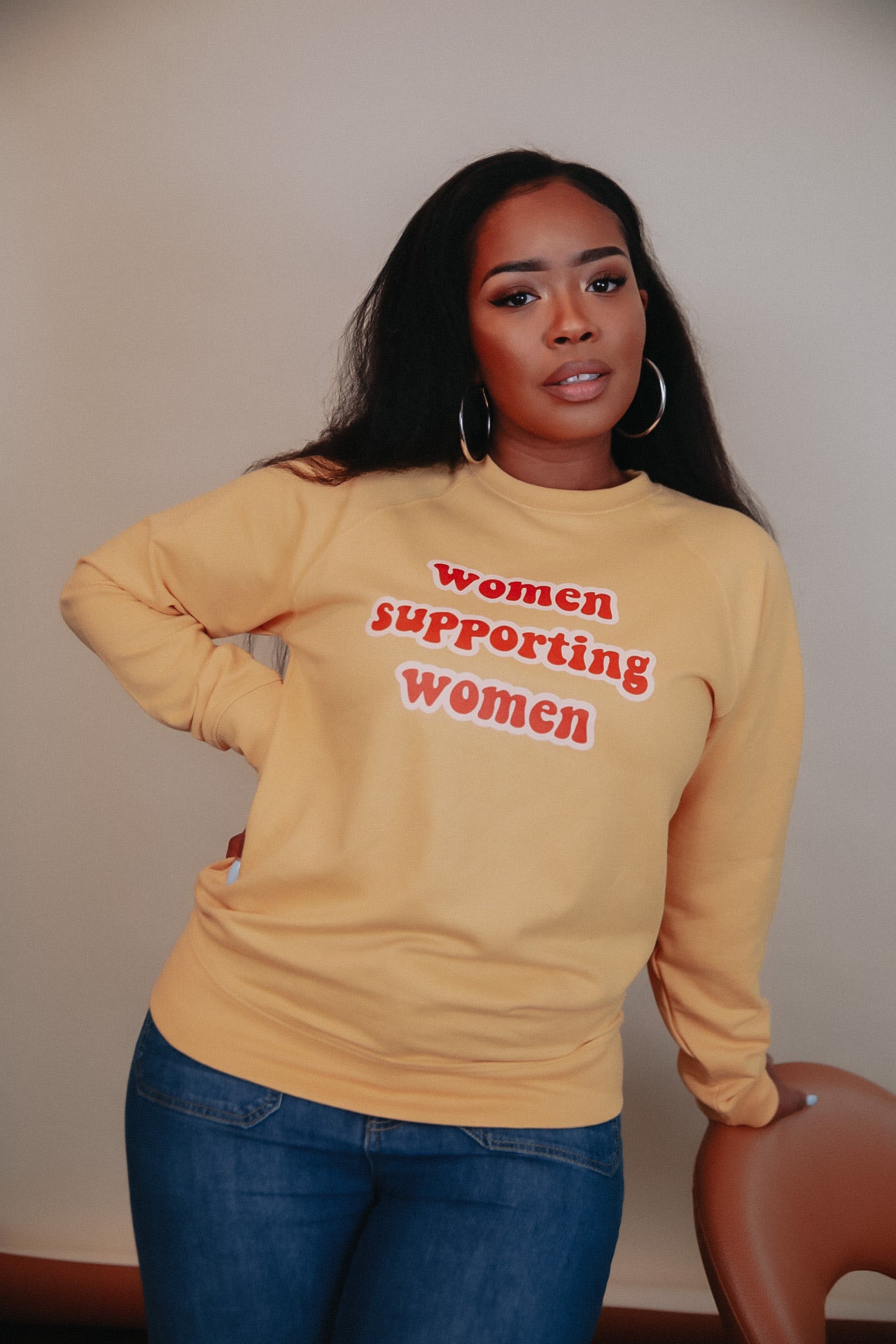 Load image into Gallery viewer, Women Supporting Women Crewneck
